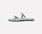 KNIT SANDALS - BLUE - M127